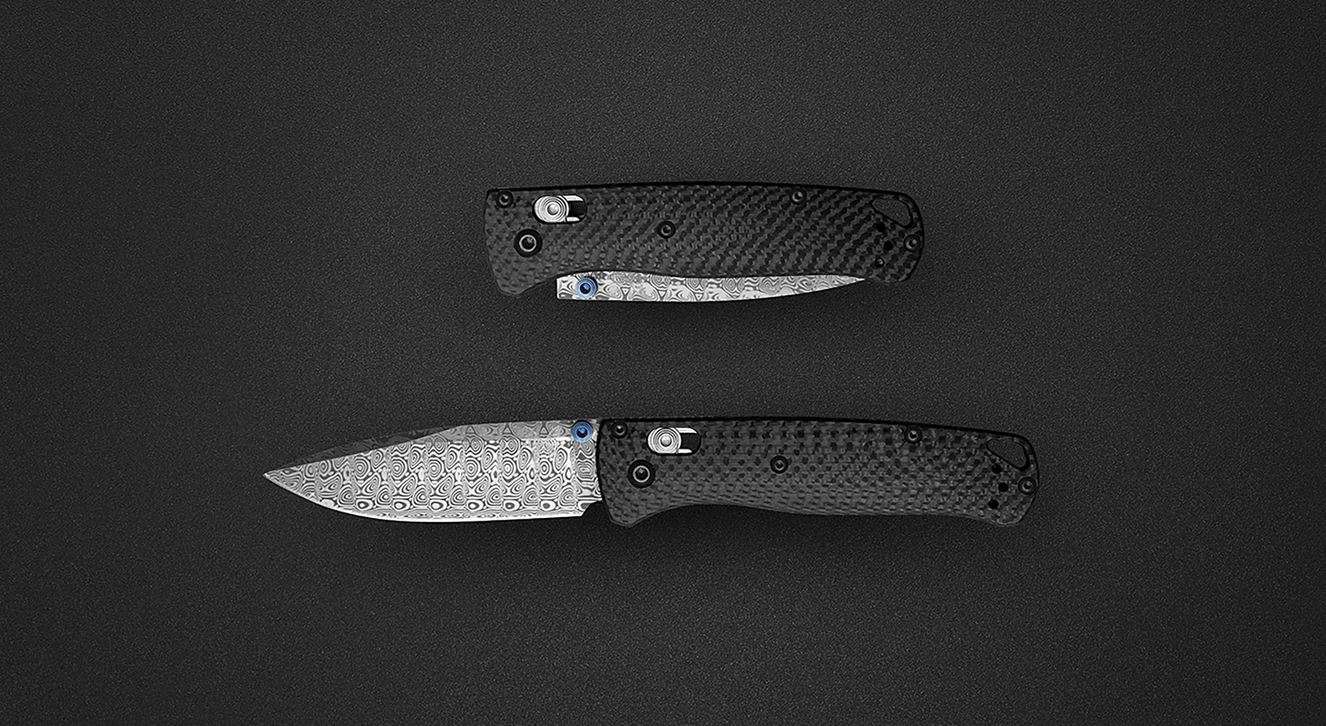 Benchmade Bugout custom knife builder damasteel