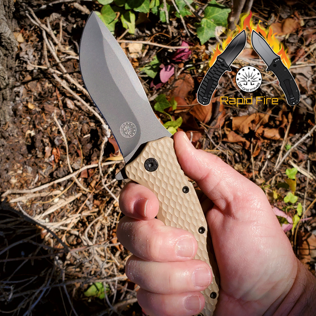 Off-Grid Knives Rapid Fire Coyote