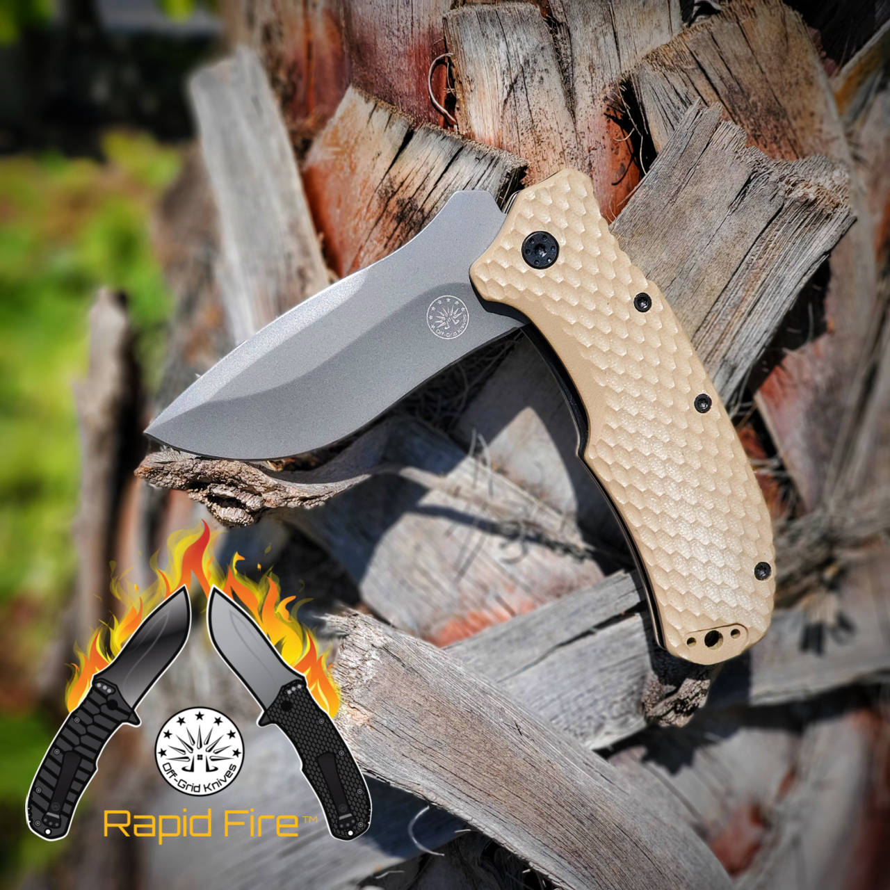 Off-Grid Knives Rapid Fire Coyote